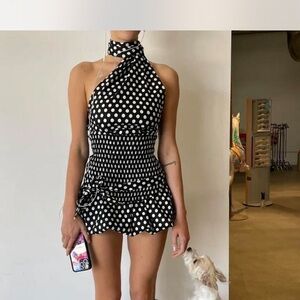 Blondita Polka Dot Halter Set